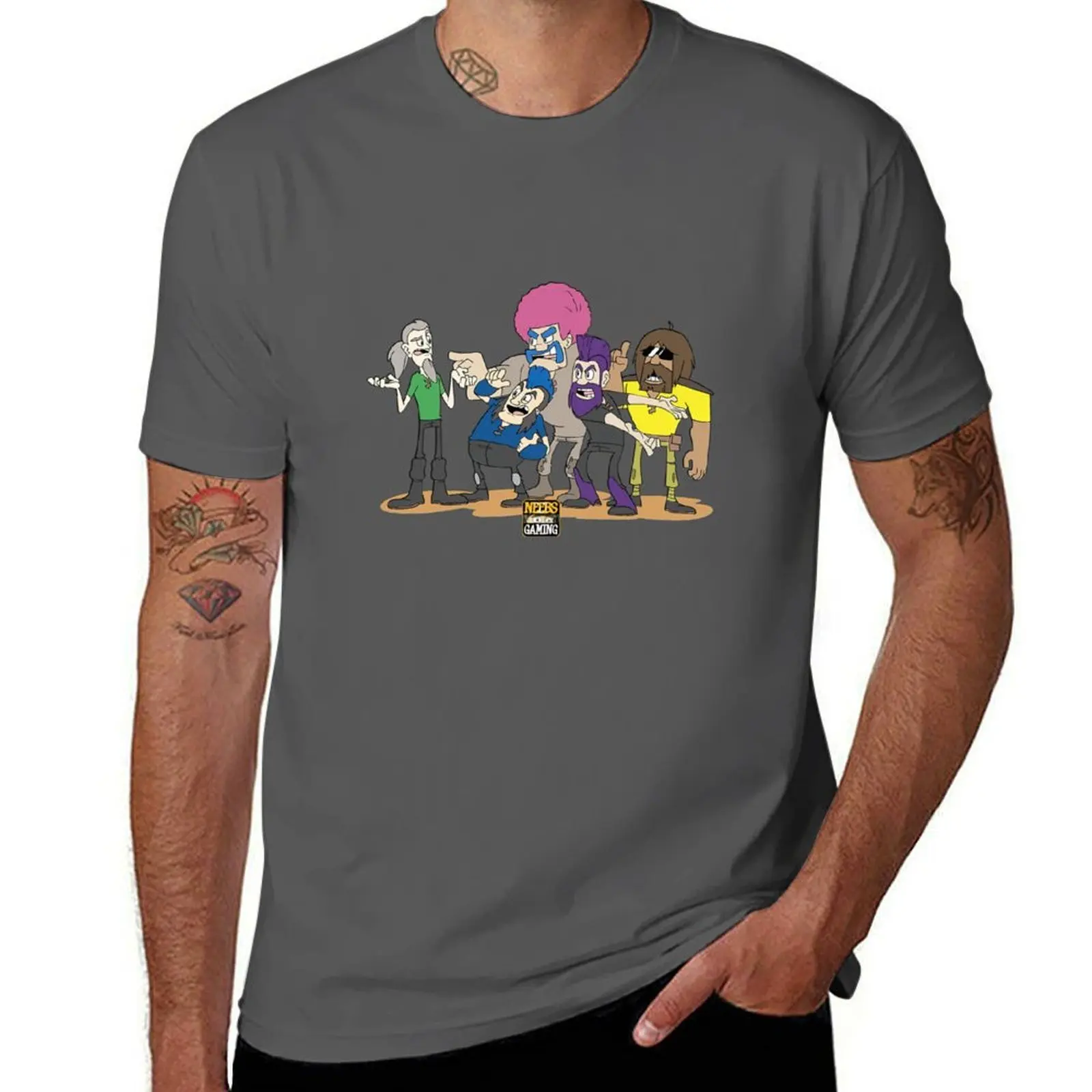 

Doraleous Ark Gaming Neebs T-Shirt Basic Daily Outfit Short Sleeve Tee