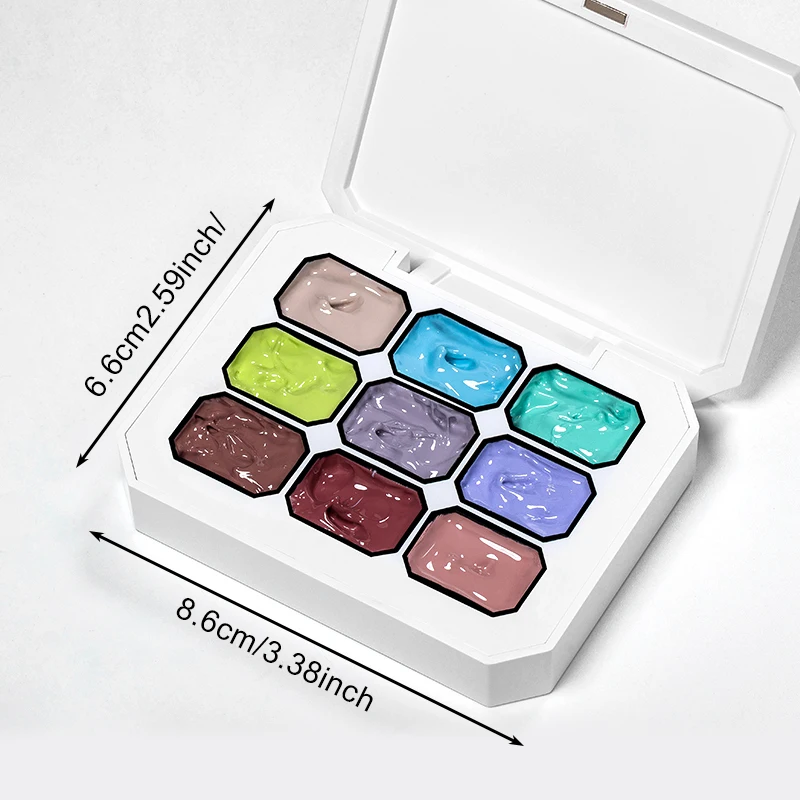 3 قطعة بات اللوحة جيل للأظافر مجموعة 9 ألوان عارية معكرون مسمار الفن فيرنيس لجميع المواسم الأظافر تصميم طويل الأمد نقع قبالة هلام عدة