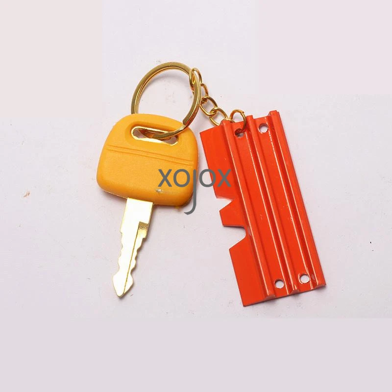 XOJOX For Doosan Daewoo Excavator DH150-200-215-225-5-6-7 Ignition Door Lock Key Decorative Chain Plate High Quality Accessories