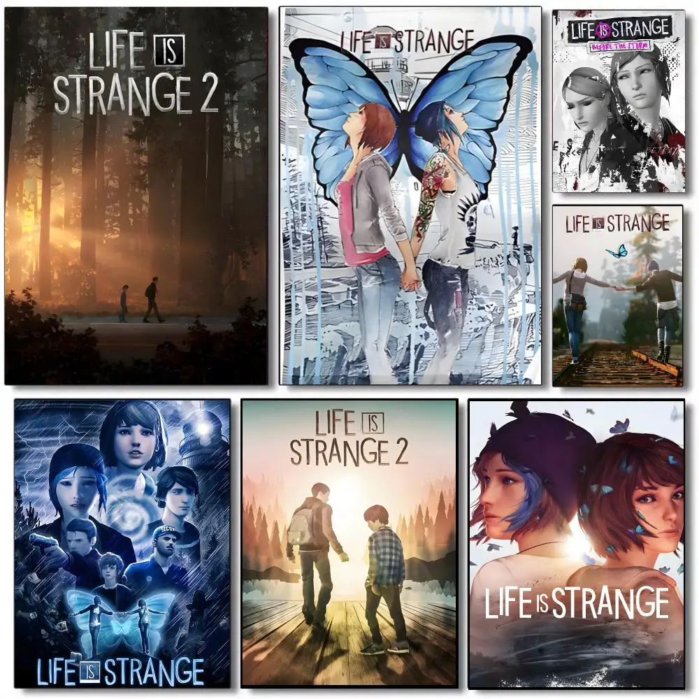 Life is Strange game wall art Poster Self-adhesive Advanced Aesthetic Printing Paper Wall Art for Living Room Home Decor