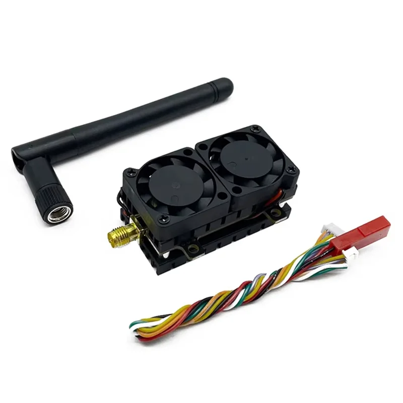 ABSQ-5.8Ghz 5.5W جهاز إرسال الفيديو VTX 48CH 200Mw/500Mw 1000Mw/5500Mw قاذفة الطاقة القابلة للتعديل لطائرة سباق FPV طويلة المدى بدون طيار