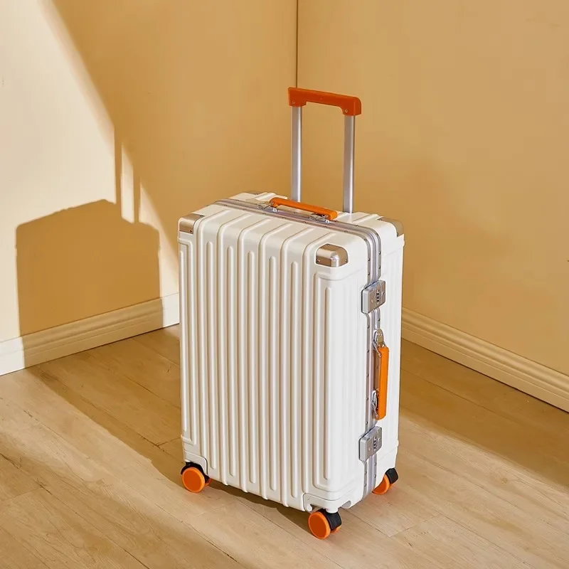 Aluminum Frame Multifunctional Ale Suitcase Can Student Trolley Suitcase Crash Light Luggage 20 22 24 26 28 Boarding Box