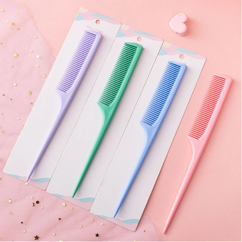 Pente cabelo cauda longa, pente barbeiro para mulheres, ferramenta antiestática cabeleireiro, dropshipping