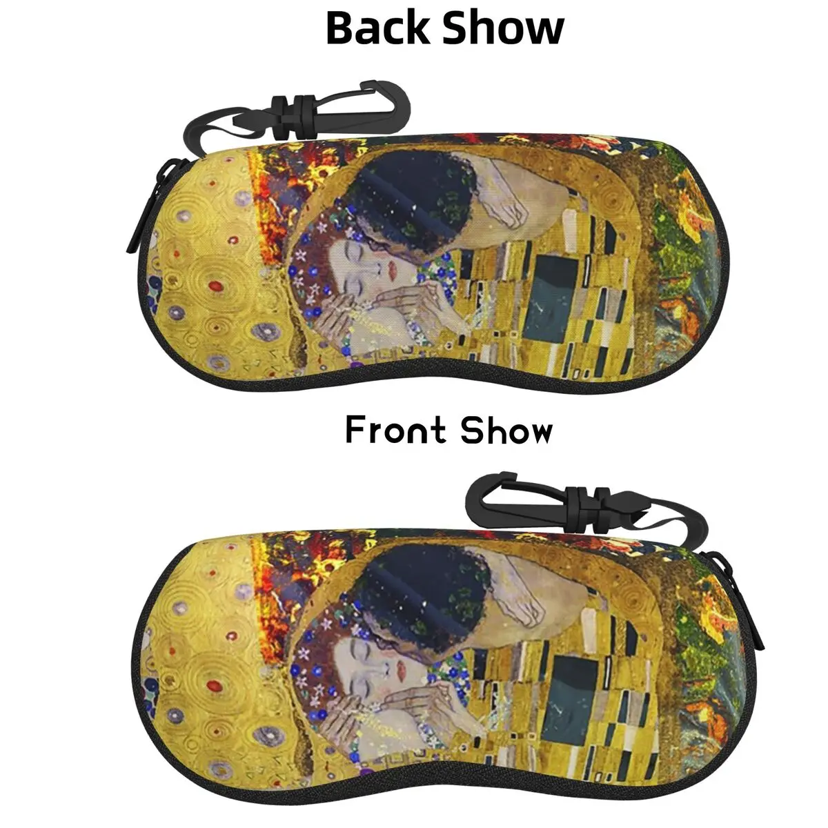 

Поцелуй Густава Климта, чехол для очков, защитная коробка для солнцезащитных очков, женская и мужская мягкая сумка для очков, сумка