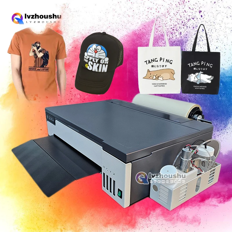 

Digital A4 A3 Tshirt T-Shirt 21 Cm XP600 DTF Direct to Film Printer Printing Machine Print on Cloth Ink Circle System PET
