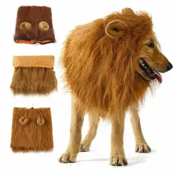 Creative Large Pet Dog Costume Cute Party Masks Lion Mane Hair For Christmas Clothes Fancy Dress Up Event Festive Supplies