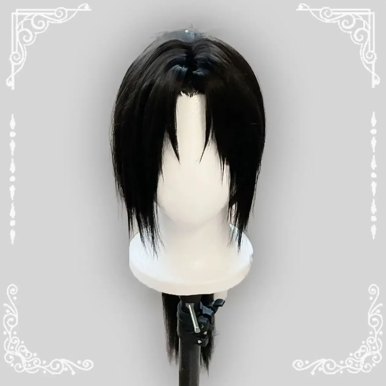 Anime Uchiha Itachi Cosplay perruque Itachi Uchiha longue ligne droite noir résistant à la chaleur cheveux synthétiques 2025