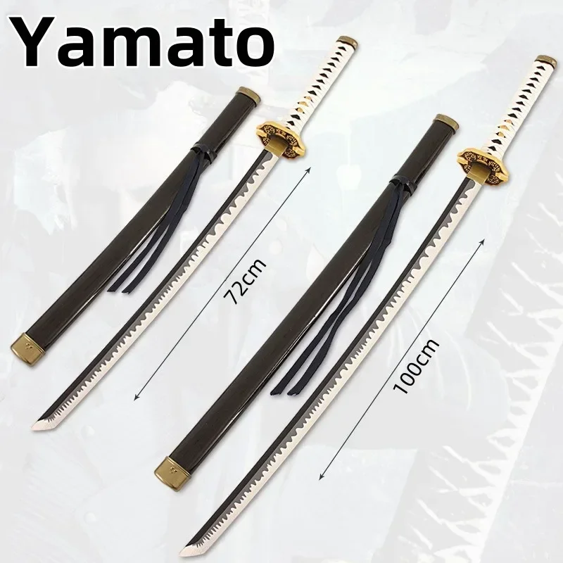 Yamato 5 Katana Sword Real Full Size Japanese Anime Katana Bamboo Samurai Sword Game Cosplay Prop Accessories Home Decoration