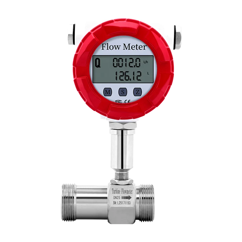 

Turbine Flow Meter Wine Vinegar Water Fuel Oil Corrosive Liquid LCD Display Pulse 4-20mA RS485 Output High Accuracy Flow Meter