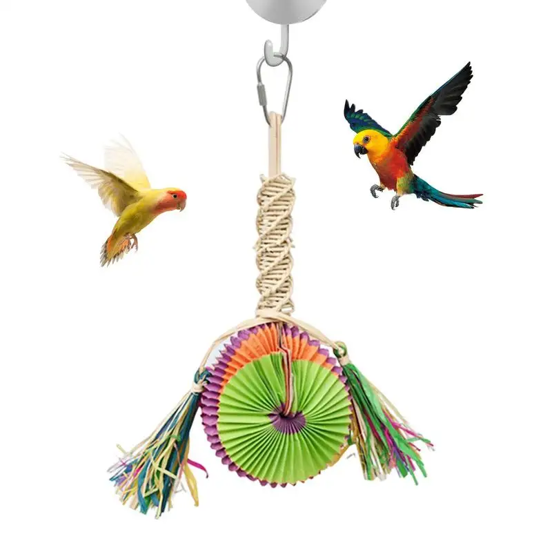 Bird Toys For Parrots Multipurpose Parrot Puzzle Toys Chew Hanger Small Animal Activity Game Funny Parakeet Shredded Paper For