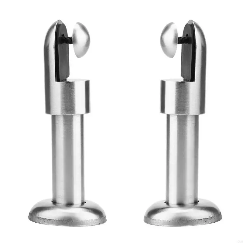 97QD 2pcs muebles acero inoxidable pies accesorios partición baño baño baño baño baño parénano baños