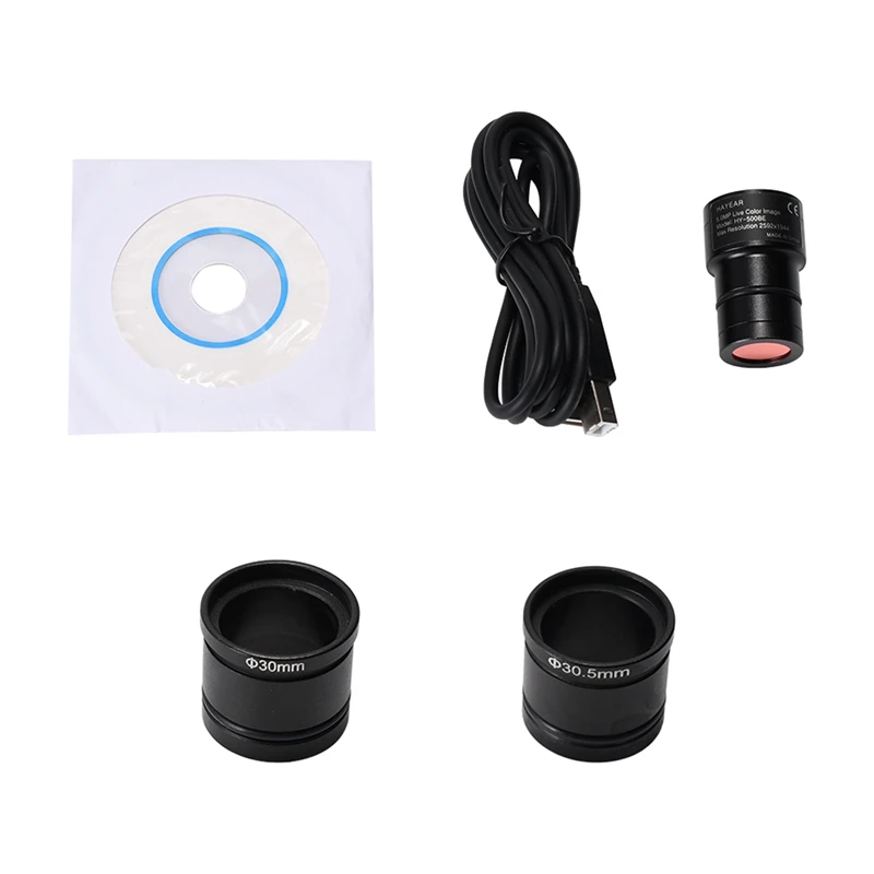 NEW-5MP CMOS USB2.0 Microscope Ocular Adapter Electronic Digital Eyepiece HD Microscope Camera For Microscopio