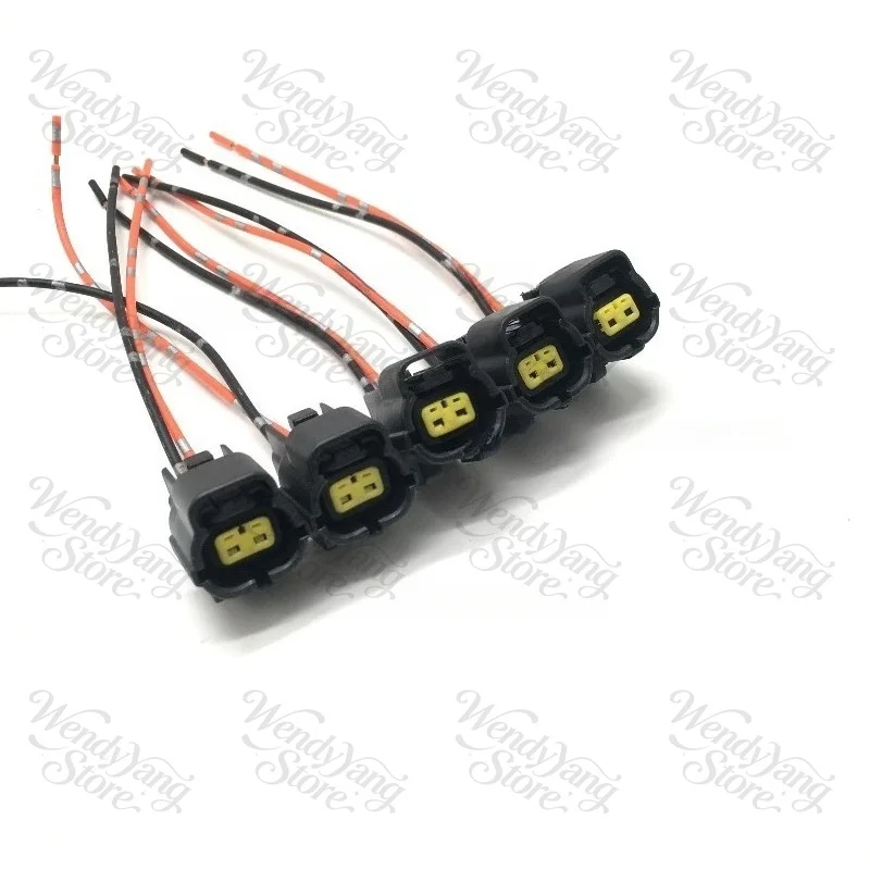 5Pcs Hydraulic Pump Solenoid Valve Connector, Compatible with SK135 SK200 SK210 SK250 SK350-6/-8 Excavator