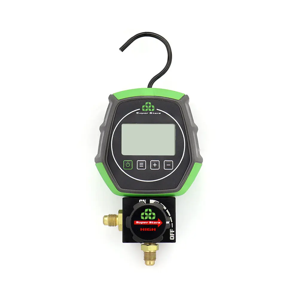 SUPER STARTS ST-B168D Medidor único digital para manómetros de refrigerante R22 R404A R407C R410A para piezas de aire acondicionado