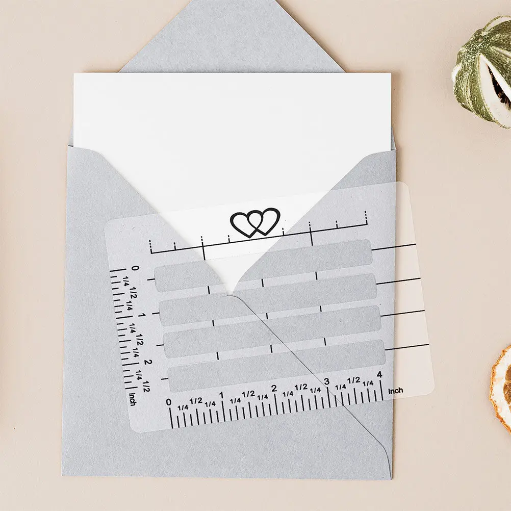 12Pcs Plastic Lettering Template Rulers Multi-Functional Drawing Tools for Greeting Cards Journaling Envelope Addressing