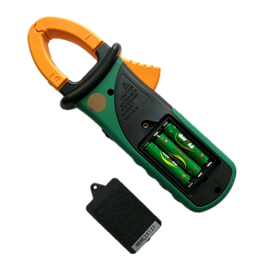 MASTECH MS2108A Multimeter Auto Range Digital Clamp Multimeter 4000 Counts DC/AC Voltmeter Ammeter Current Resistance Tester