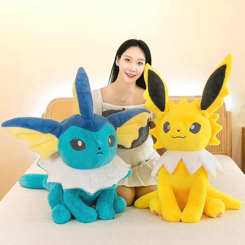 45/60/80Cm Oversized Kawaii Pokemon Eevee Pluche Speelgoed Pokemon Eevee Poppen Anime Personages Plushie Cartoon Dier Kussen Kids Cadeau