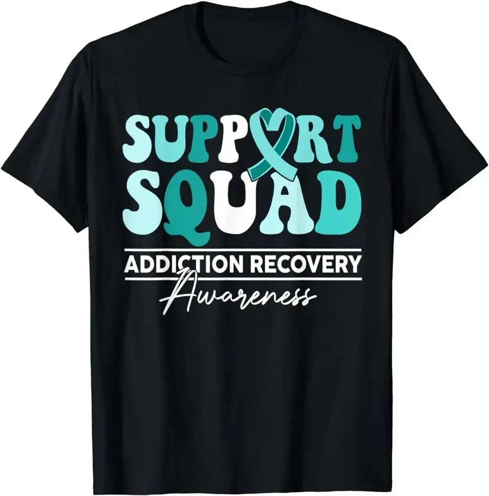 NEW Support Squad Sunflower Hair Addiction Recovery Gifts Idea Tee T-Shirt High Quality 100%Cotton Short Sleeve