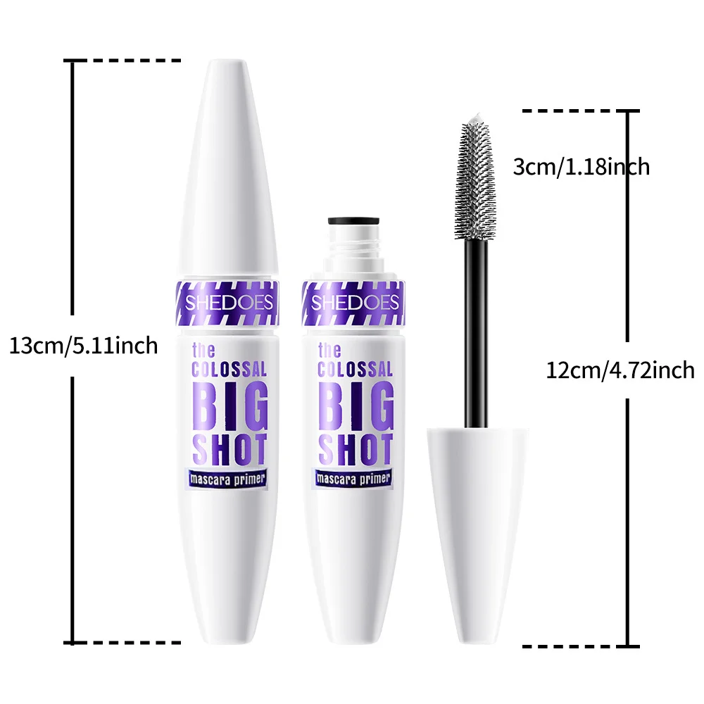 Máscara de pestañas rizada colorida, resistente al agua, extensión de pestañas de secado rápido, maquillaje de pestañas Multicolor, máscara blanca resistente al agua duradera