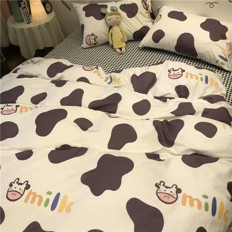 Cute Piggie Duvet Cover Bedding Set Comforter Cover Set No Filling Pillowcase Sheet Soft Home Bed Linen Twin Full Queen Size