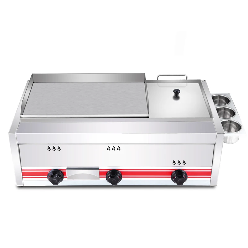 commercial Restaurant Kitchen Equipment Countertop Electric Induction Griddle for Steak Teppanyaki