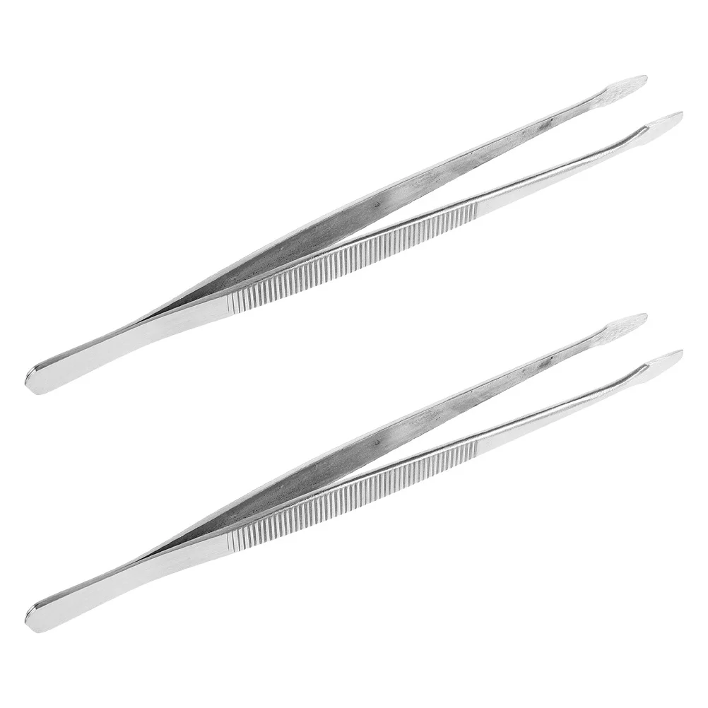 

2pcs Stainless Steel Stamp Tweezers Precision Philately Tools For Stamp Collecting Scrapbook Crafting Making Jewelry Handling