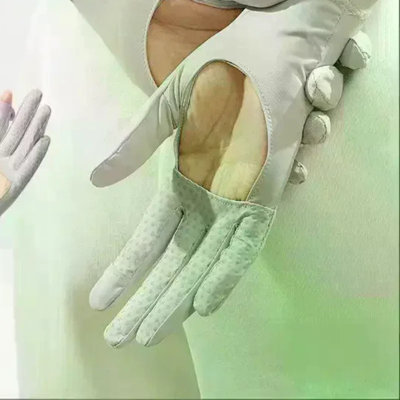 Palm Hollow Out Sunscreen Gloves Touchscreen Breathable Non Slip Hand Covers Thin Sun Protection Gloves For Driving Outdoor