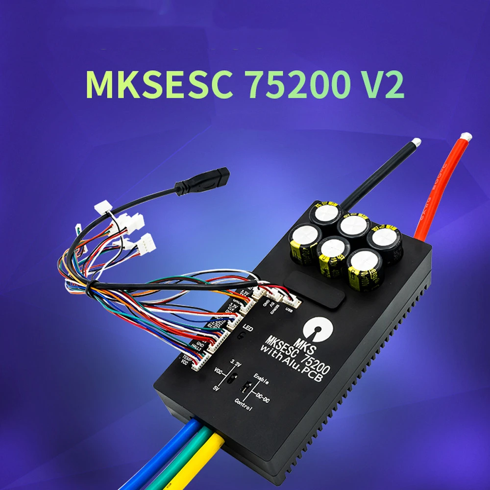 Makerbase VESC 75V200A V2 MKSESC 75200 V2 Benjamin ESC Aircraft Model FOC Brushless Motor VESC75