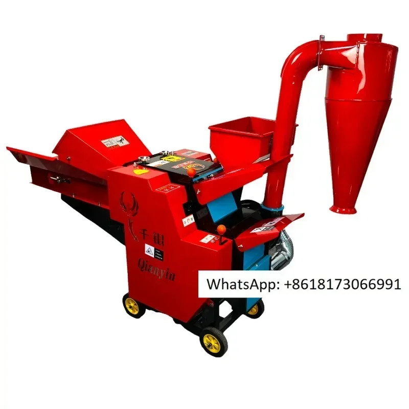 Automatic feed conveyor, hay cutting and crushing, feed husk cutting machine, 4800 kg/h