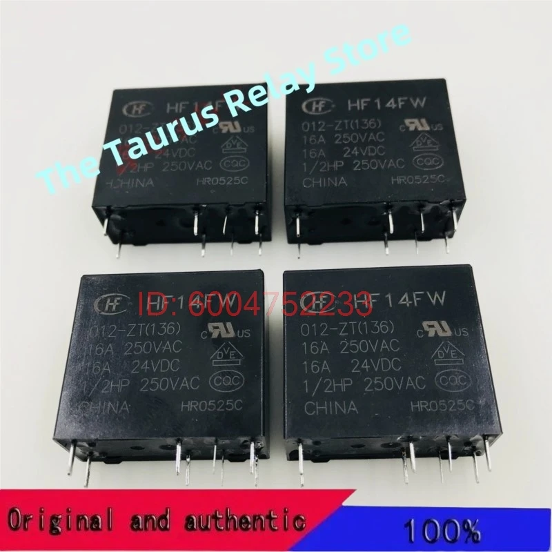 10PCS HF14FW-012-ZT (136) Hongfa Relay 12VDC One Set Conversion 8-Pin 16A250VAC