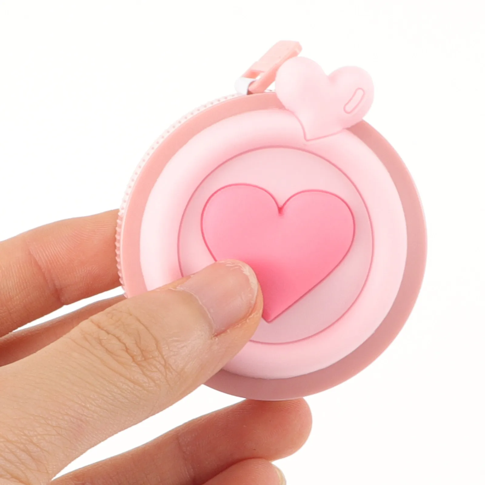 3Pcs Macaron Style Mini Retractable Tape Measure Cute Compact Lightweight Plastic Measuring Tape for Body Clothing Sewing