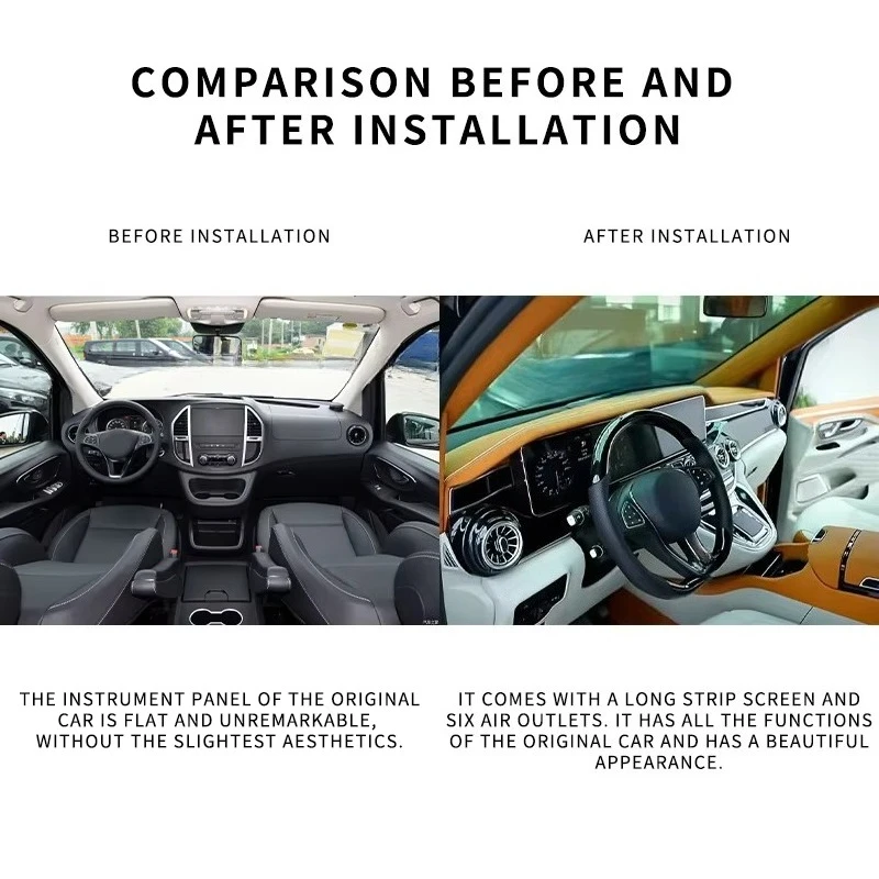 Upgrade Modification High Quality Car Dashboard Instrument Panel for  Vito W447 Car Interior Accessories