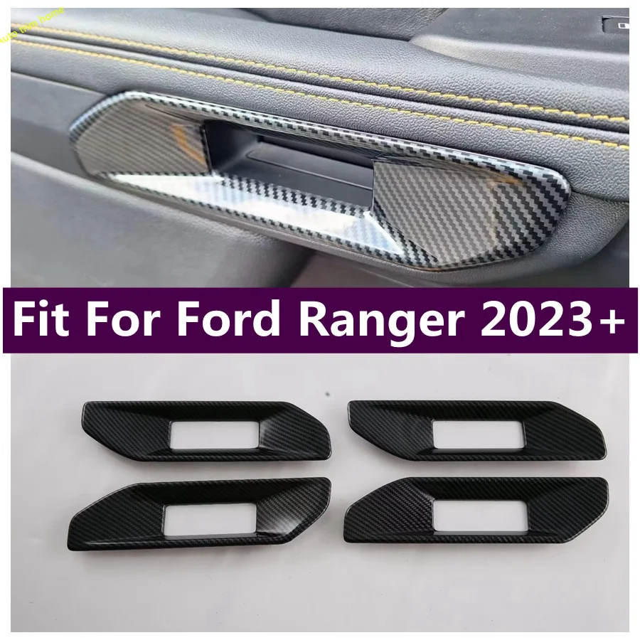 

Car Interior Accessories Inside Door Pull Doorknob Scratch Handle Bowl Protector Shell Cover Trim Fit For Ford Ranger 2023 2024