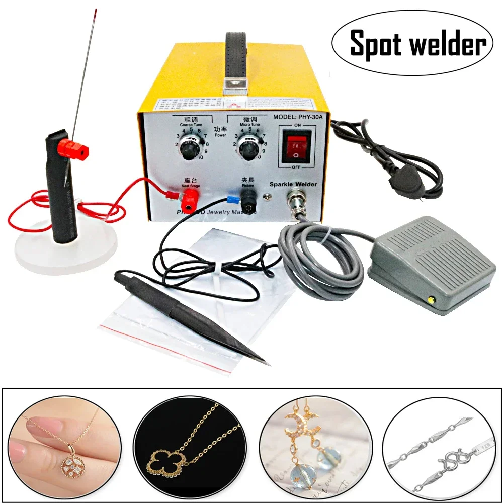 30A Spot Welding Machine Pulse Spot Welder Necklace Circle Welding Equipment Jewelry Spot Welding Machine