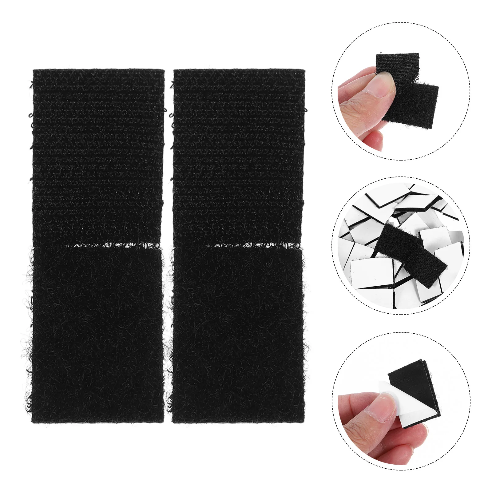 

100 Pcs Multi-purpose Rug Tape Removable Carpet Stickers Storage Grippers for Rugs Nylon Fixed Floor Office