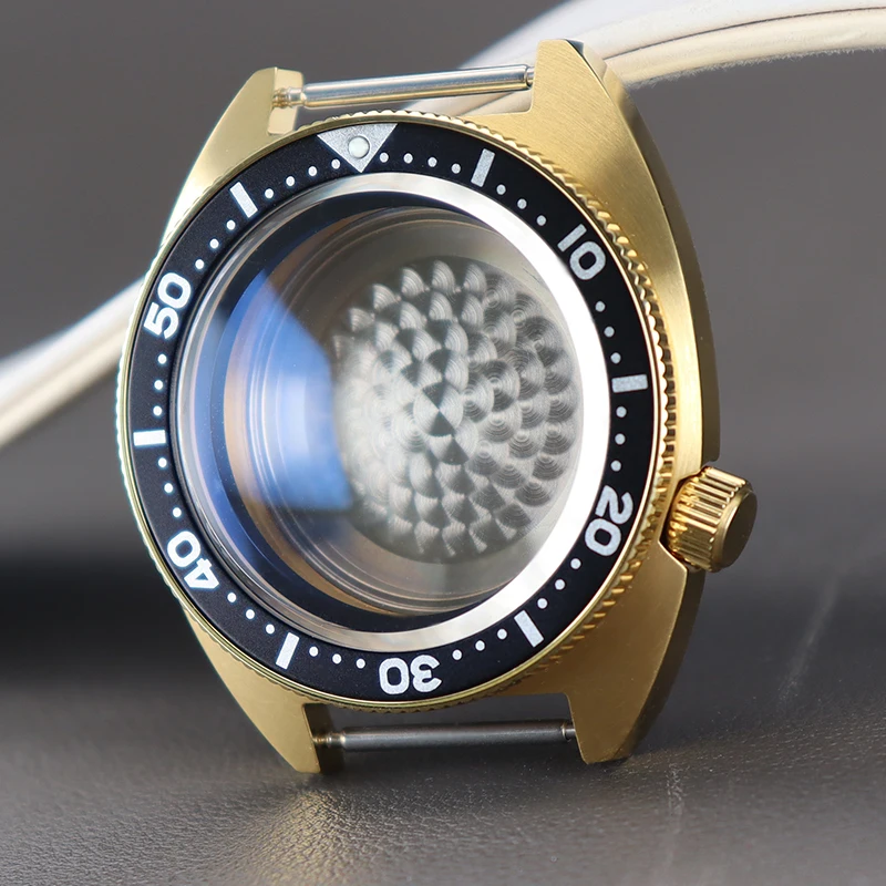 

Mod 41mm Golden Watch Case Sapphire For Abalone Seiko NH35 NH36/34/38 4R36 Movement 28.5mm Dial Good Quality316L Stainless Steel