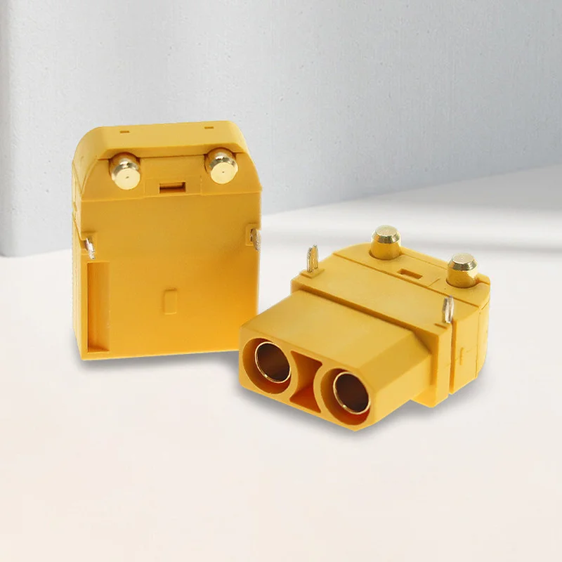 10pcs/Lot Xt90pw Xt90-Pw Dc500v 45-90a Male Female Brass Gold Banana Bullet Plug For Rc Lipo Battery Esc Pcb Board