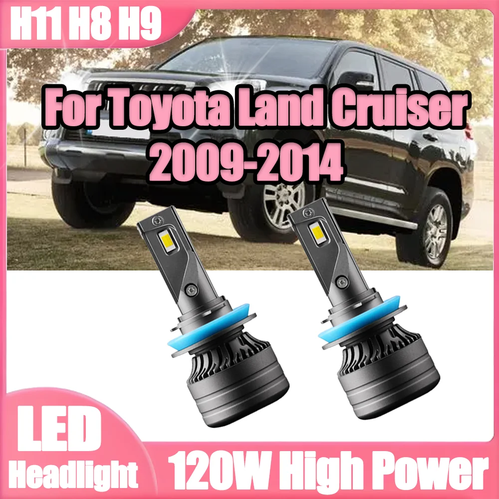

6000K Super Bright H11 H8 H9 LED Headlight 20000LM 120W High Power 12V 24V For Toyota Land Cruiser 2009 2010 2011 2012 2013 2014
