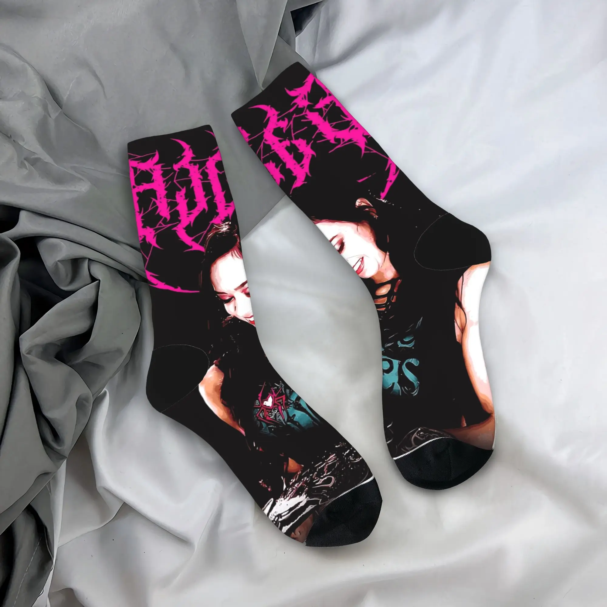 

Чулки AJ Lee Wrestling Divas, повседневные носки, мужские удобные носки, весенние нескользящие носки с принтом для скейтборда, подарок