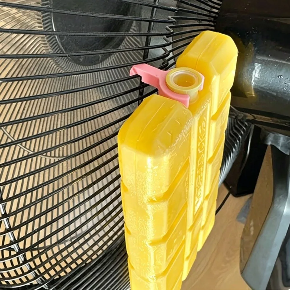 5Pcs Plastic Fan Ice Pack Clip Air Cooling 3D Print Ice Box Holder Clip Wear Resistant Compact Electric Fan Hanging Clip