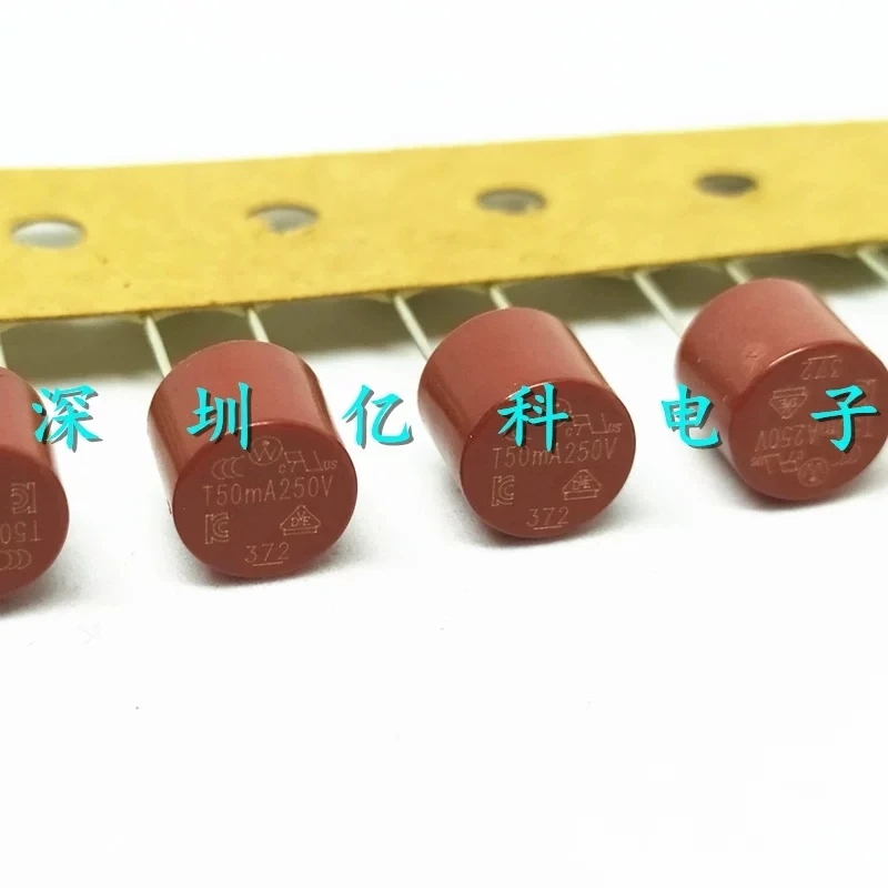 10pcs T80mA 250V imported American Lite 372 T50mA circular fuse tube 37200800001 slow melting