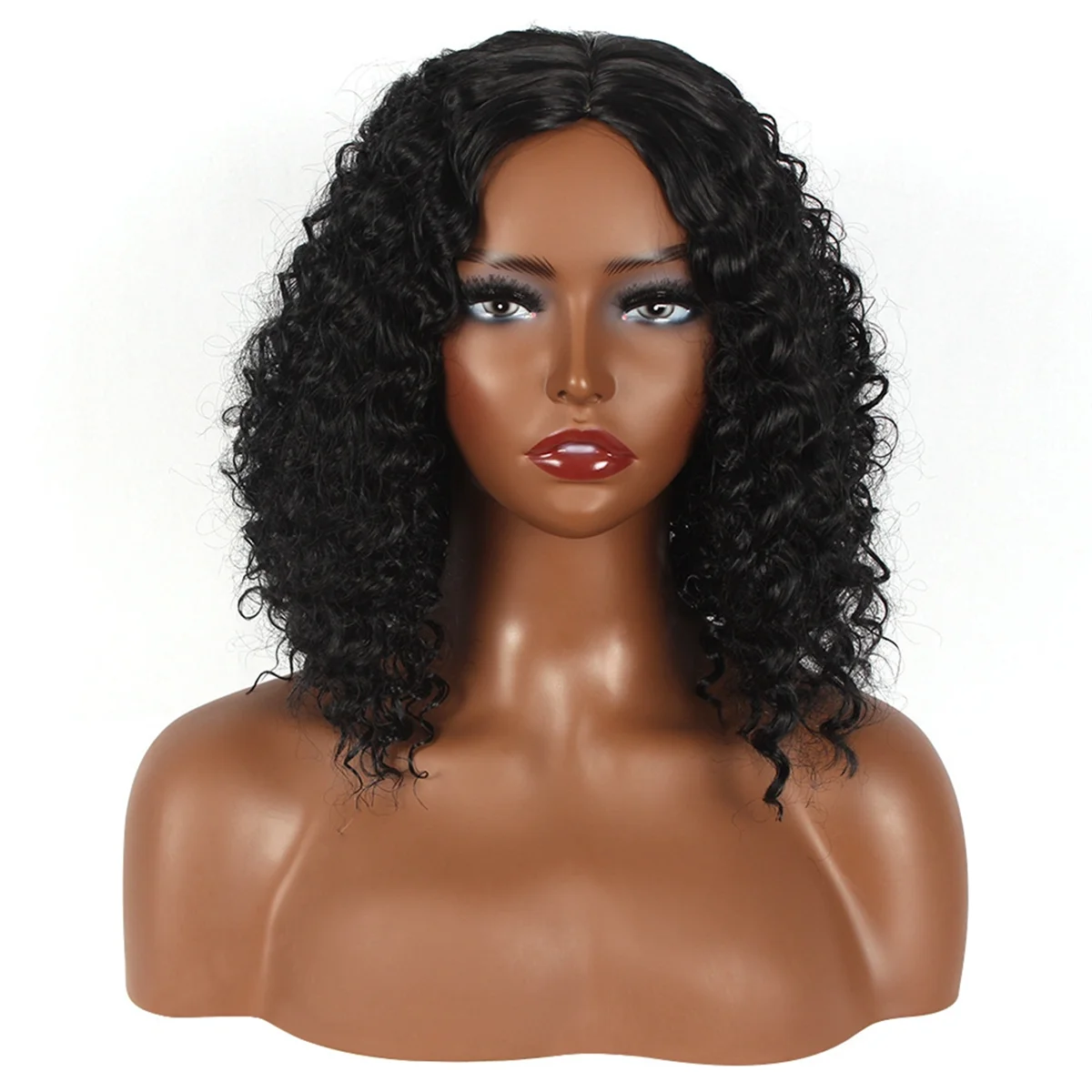 B76A Wig HD Lace Front Wig Women'S Wig Glue-Free Lace Wig Short Curly Wig Afro Hair