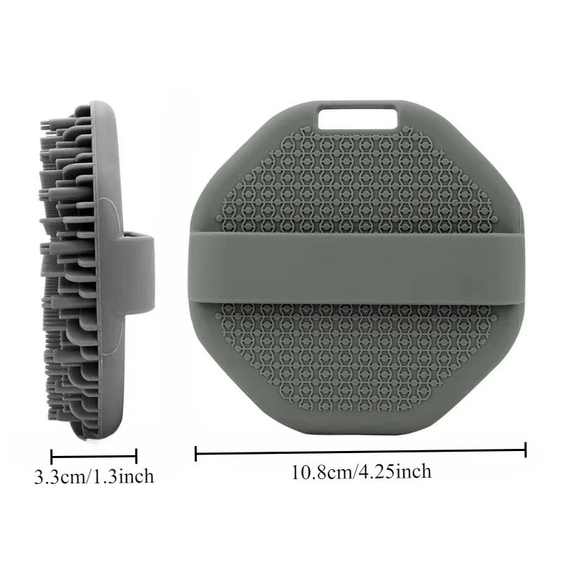 1PC Polygonale Silikon Bad Pinsel Tiefe Peeling und Reiben Massage Pinsel Silikon Körper Wäscher Badezimmer Bade Werkzeug