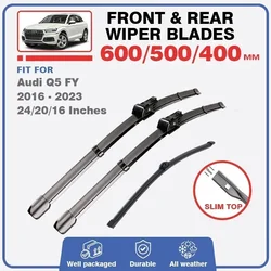 For Audi Q5 SQ5 FY MK2 2016 - 2023 Front Rear Wiper Blades Windshield Windscreen Brush 2018 2019 2021 2017 2020 2022 Accessories