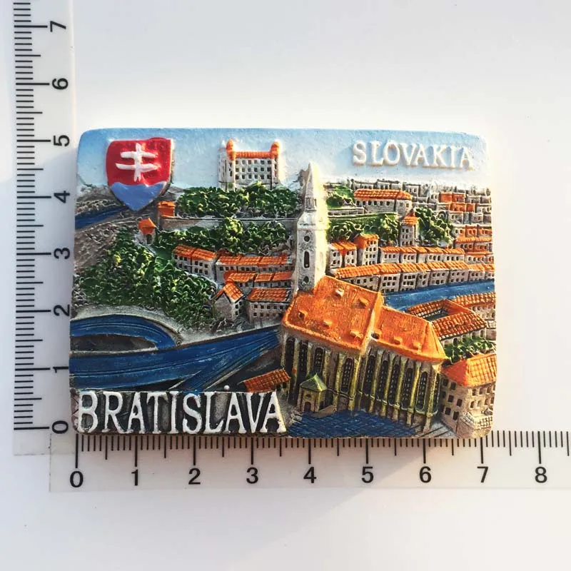 

Fridge Magnet Cultural Flavor Message Stickers for Tourism Souvenirs and Resin Craft Decorations in Bratislava, Slovakia