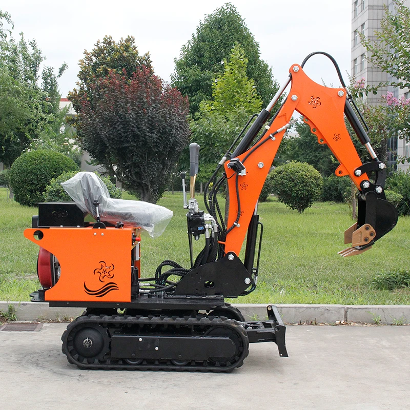 تسليم سريع حفارة صغيرة 0.8 طن حفارة هيدروليكية جديدة مع أكياس حفارة زاحفة مع المرفقات