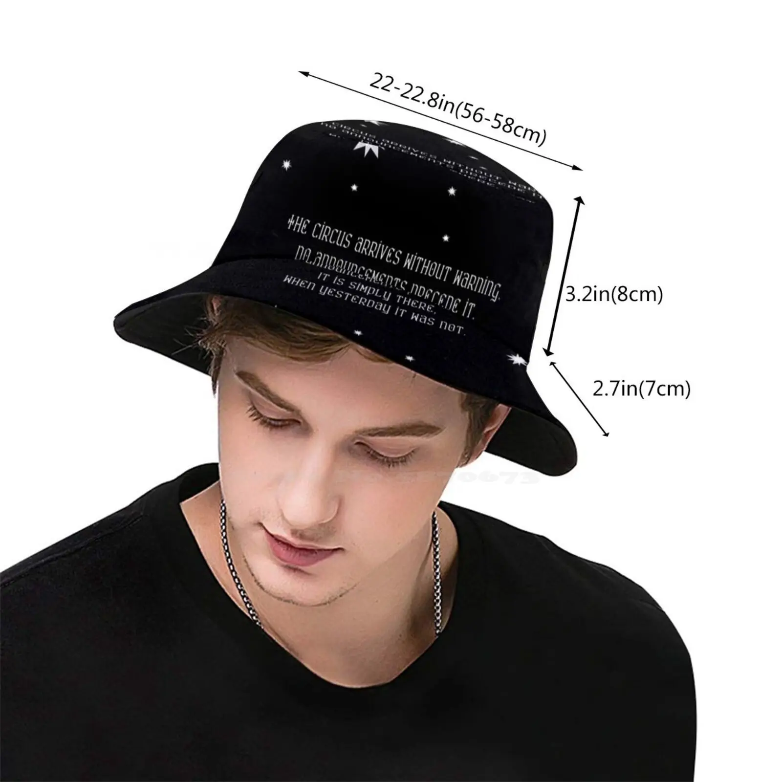 The Night Circus - At Night Sun Cap Fisherman Hat Bucket Hats Circus The Night Circus Erin Morgenstern Reveur French Dreams Red image 3