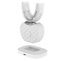U-shaped electric toothbrush sonic oral cleaner with soft bristles, suitable for teeth whitening in both children and adults
