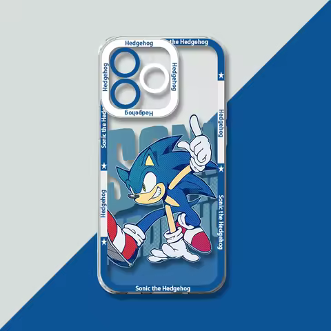 Anime S-Sonic Shadow Soft Phone Case For Samsung Galaxy A25 A55 A35 A54 A34 A15 A24 A14 A53 A33 A13 A05 A05S 5G A23 A32 A52 A52S