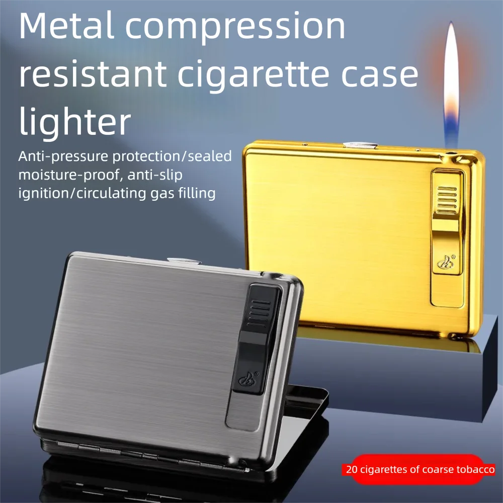 New Lighter Cigarette Box Integrated Creative Personalized Portable Cigarette Box Men's Cigarette Cover Box